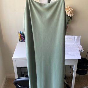 Backless Green Dress